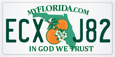 FL license plate ECXJ82