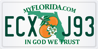 FL license plate ECXJ93