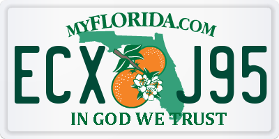 FL license plate ECXJ95