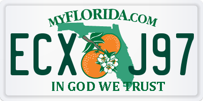 FL license plate ECXJ97