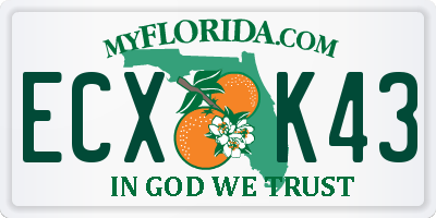 FL license plate ECXK43