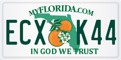 FL license plate ECXK44