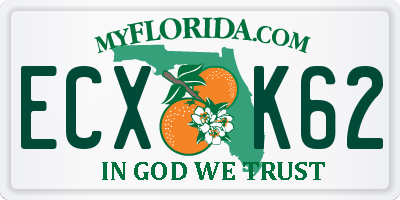 FL license plate ECXK62