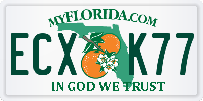 FL license plate ECXK77