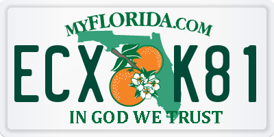 FL license plate ECXK81