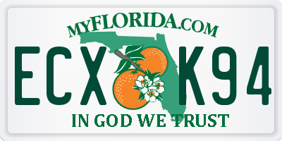 FL license plate ECXK94