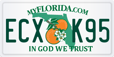 FL license plate ECXK95
