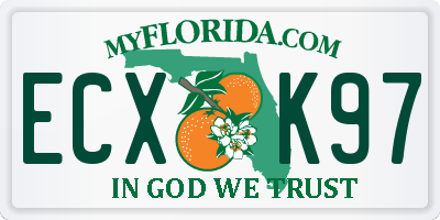 FL license plate ECXK97