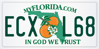 FL license plate ECXL68