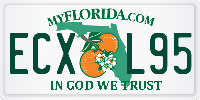 FL license plate ECXL95