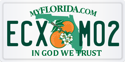 FL license plate ECXM02