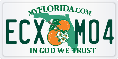 FL license plate ECXM04
