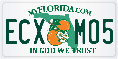 FL license plate ECXM05