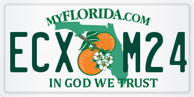 FL license plate ECXM24