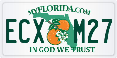 FL license plate ECXM27