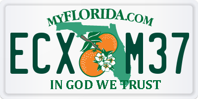 FL license plate ECXM37