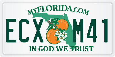 FL license plate ECXM41