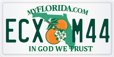 FL license plate ECXM44