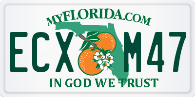 FL license plate ECXM47