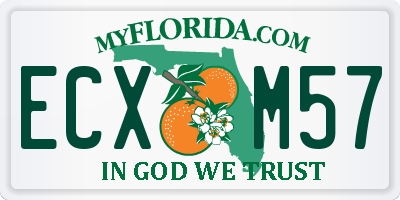 FL license plate ECXM57