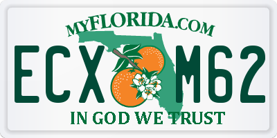 FL license plate ECXM62