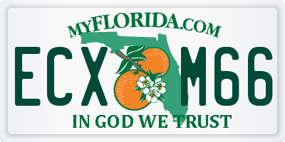FL license plate ECXM66