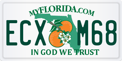 FL license plate ECXM68