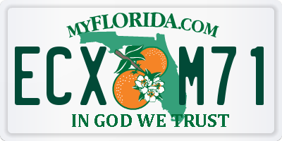 FL license plate ECXM71