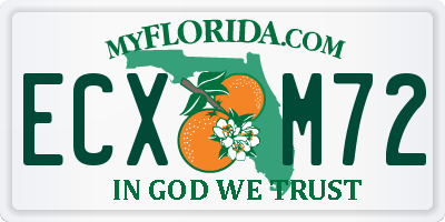 FL license plate ECXM72