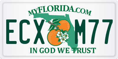 FL license plate ECXM77