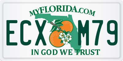 FL license plate ECXM79