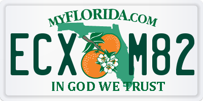 FL license plate ECXM82