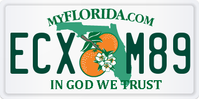 FL license plate ECXM89