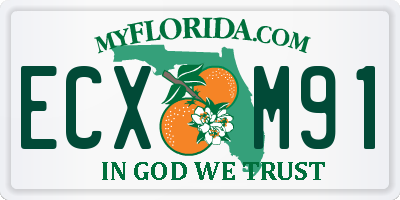 FL license plate ECXM91