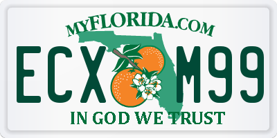 FL license plate ECXM99