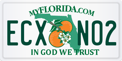 FL license plate ECXN02