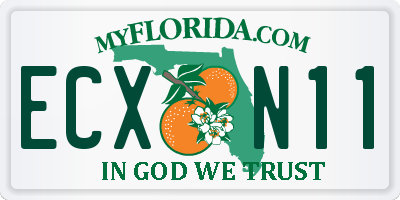 FL license plate ECXN11