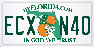 FL license plate ECXN40