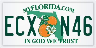 FL license plate ECXN46