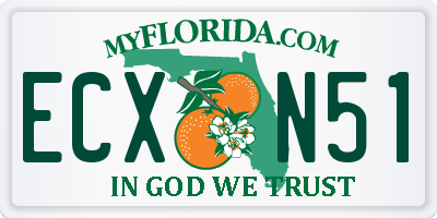 FL license plate ECXN51
