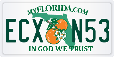 FL license plate ECXN53
