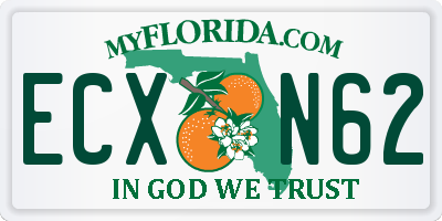 FL license plate ECXN62
