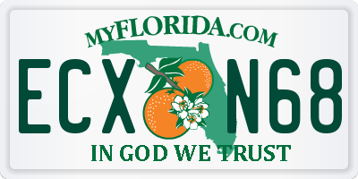 FL license plate ECXN68