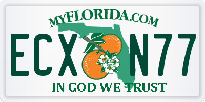FL license plate ECXN77
