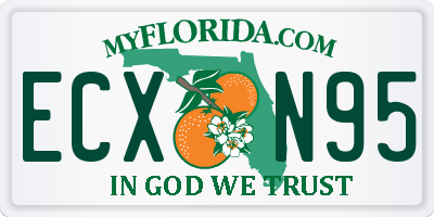 FL license plate ECXN95