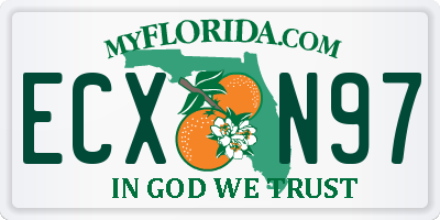 FL license plate ECXN97