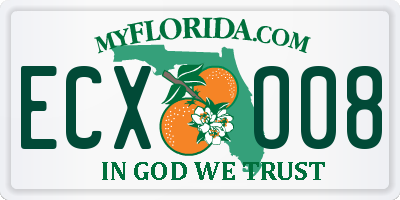 FL license plate ECXO08
