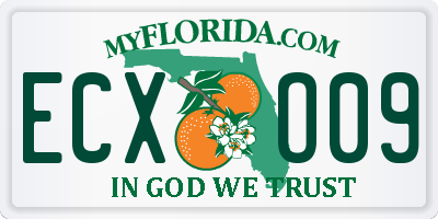 FL license plate ECXO09