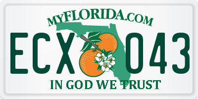 FL license plate ECXO43