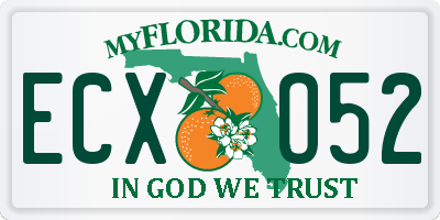 FL license plate ECXO52